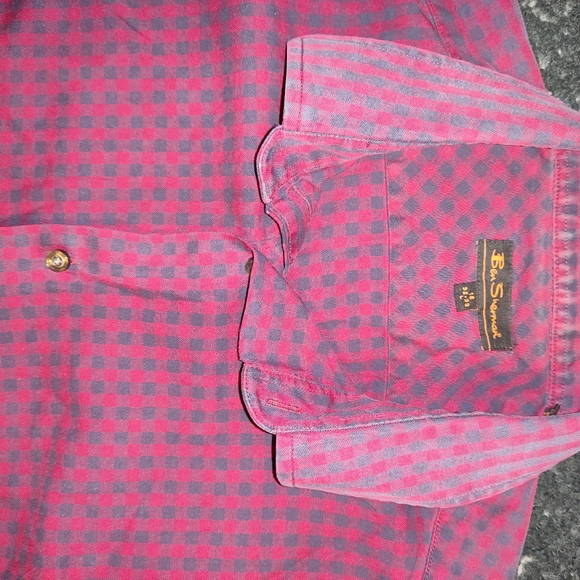 Ben Sherman Long Sleeve Button Down Gingham Shirt - Picture 6 of 10